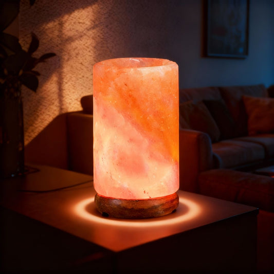 Himalayan Salt Lamp – Pink Cylinder Diffuser (Salt Lamps)