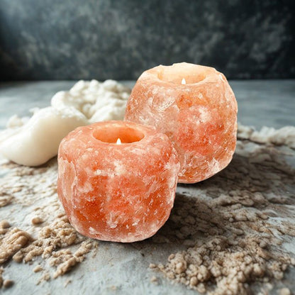 Himalayan Salt Candle Holder (Salt Lamps)