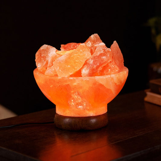 Himalayan Salt Lamp – Pink Round Fire Bowl (Salt Lamps)